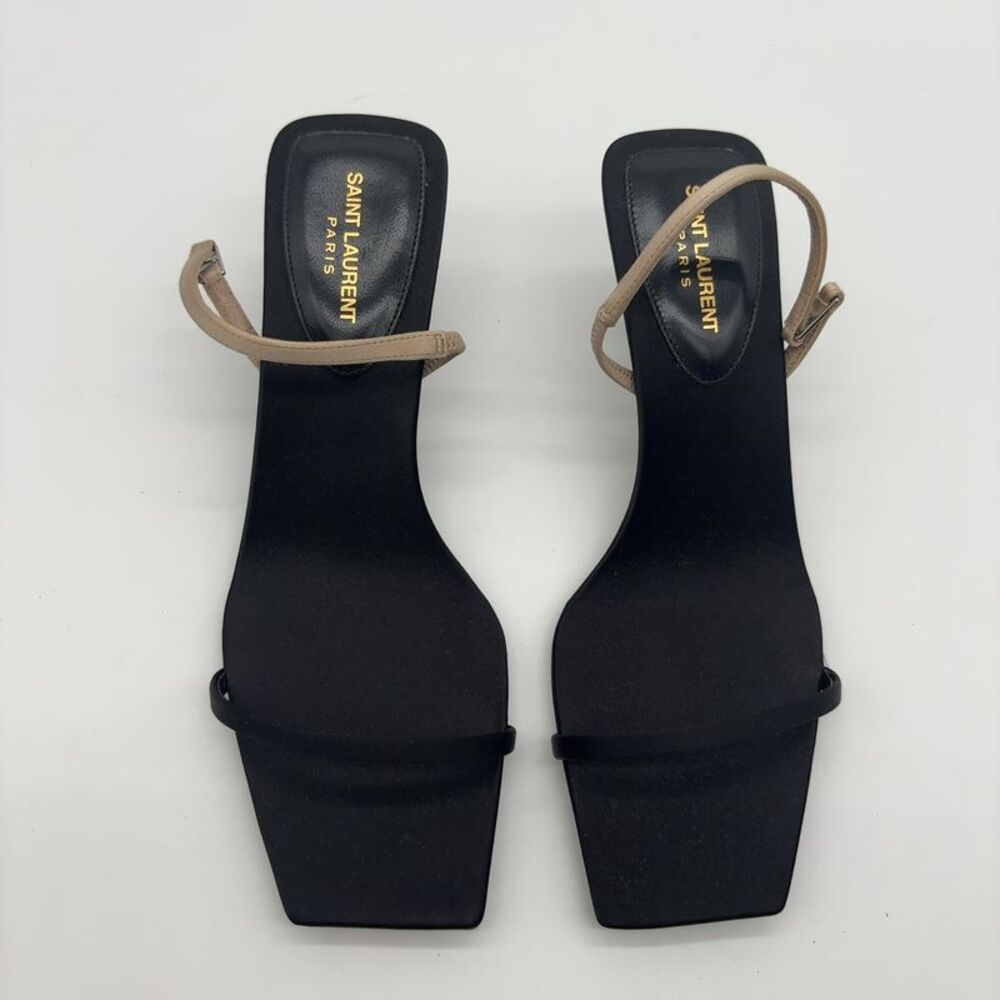 Saint Laurent Silk Slingback Sandal in Multicolor - Picture 3 of 5